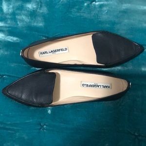 Super cute black pointy toe flats